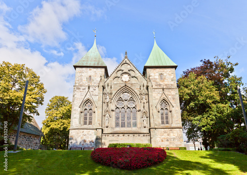East facade of Stavanger Cathedral (XIII c.). Norway