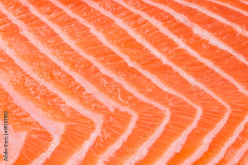 Close up of salmon fillet.