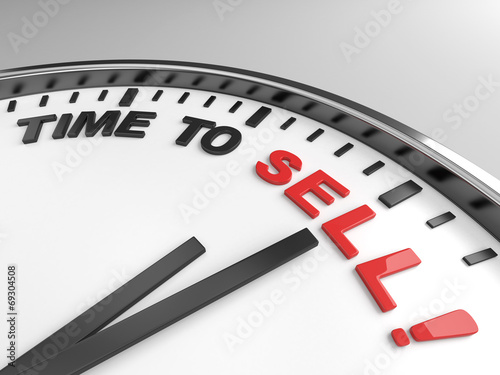 Bild auf Leinwand time to sell