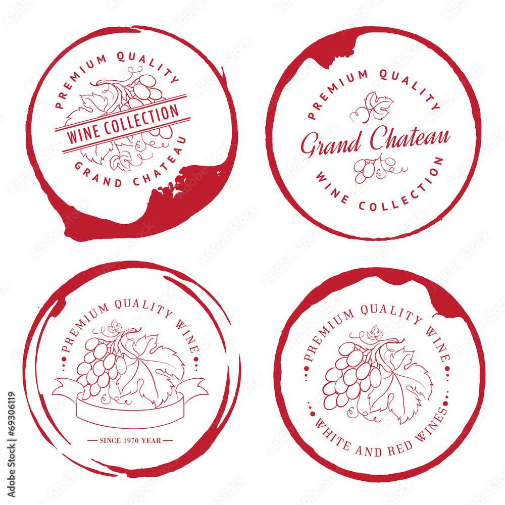 Design of logo for wine. Design of logo for wine.