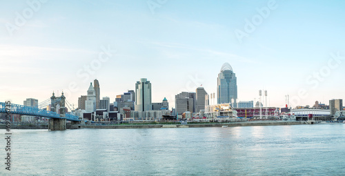 Obraz na płótnie Cincinnati downtown overview w salonie