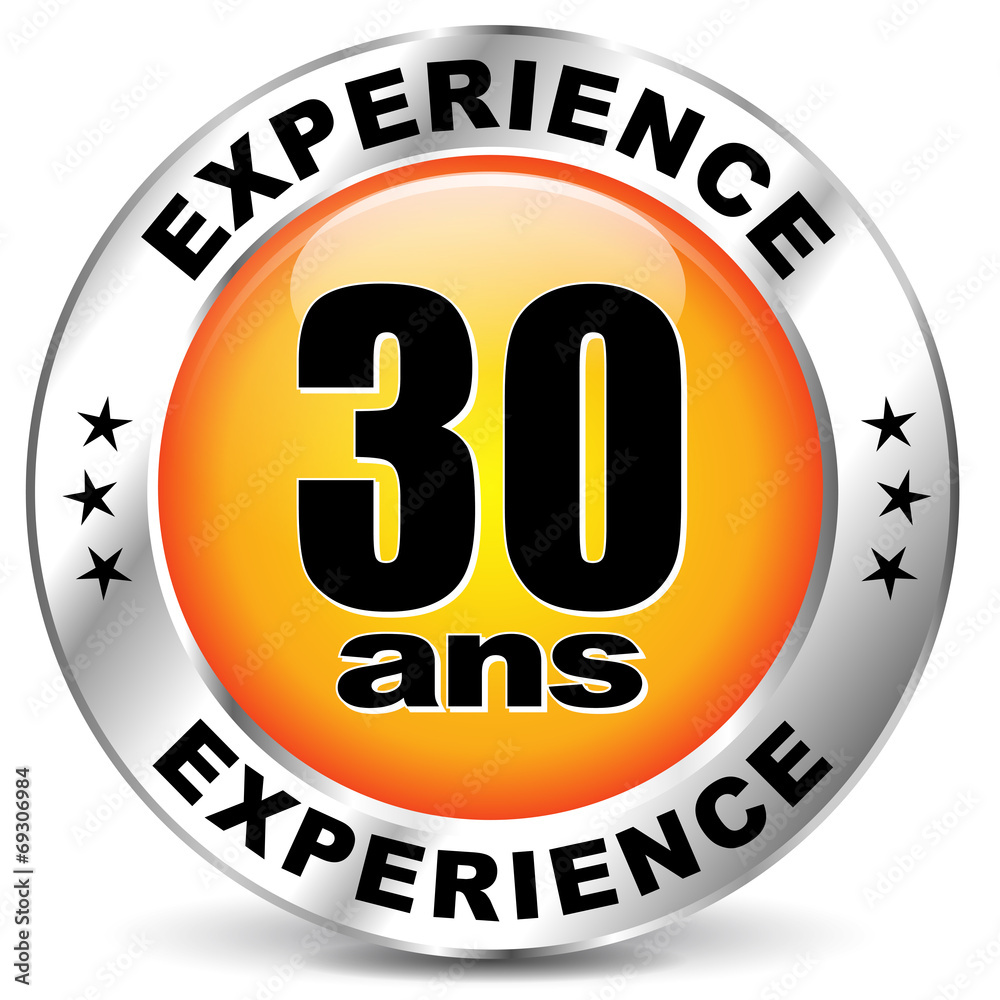 Vector experience label icon