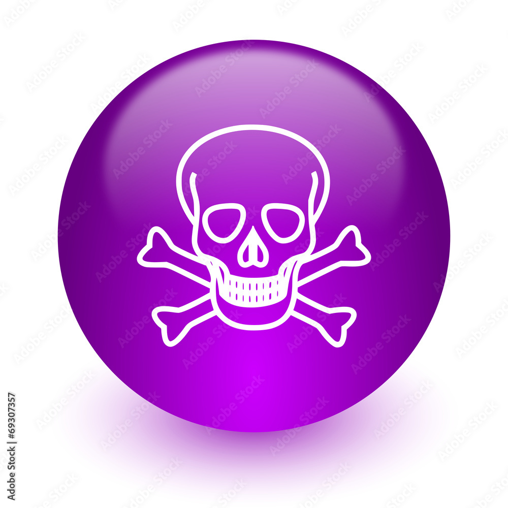 skull internet icon