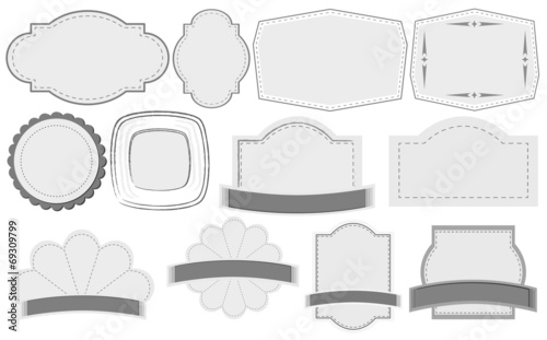 Empty label templates