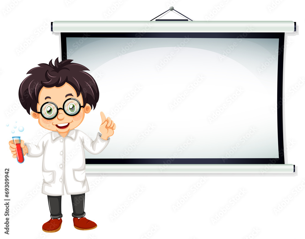 Scientist and screen