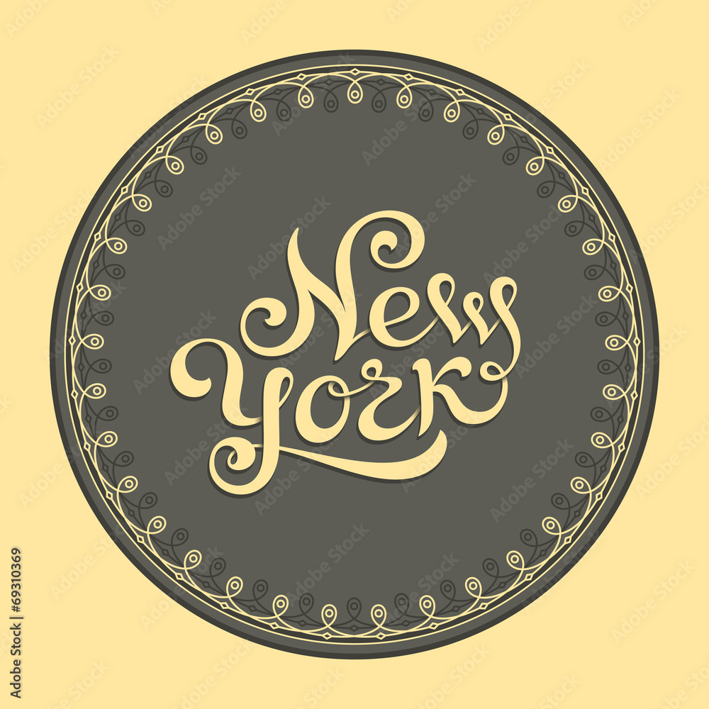 New York hand lettering New York hand lettering