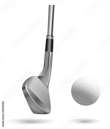 A club and a ball
