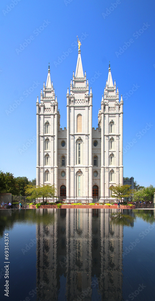Mormon temple in Salt Lake City (Utah)