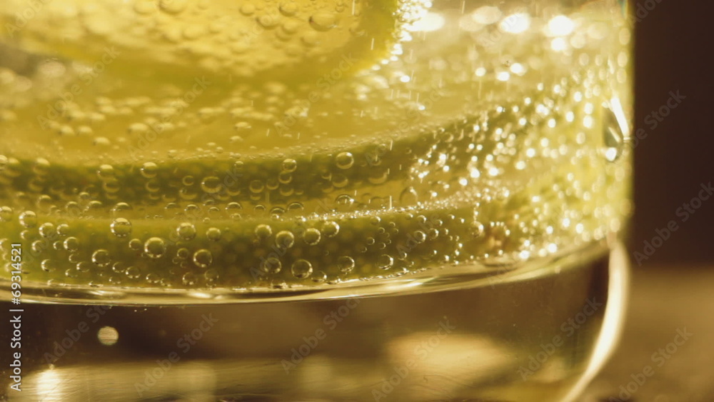 Coctail with lime and soda Coctail with lime and soda