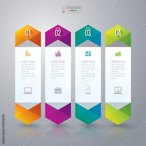 Infographics vector design template.