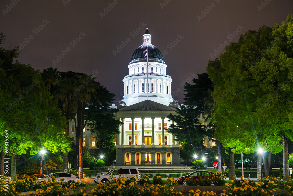 California state capitol building in Sacramento