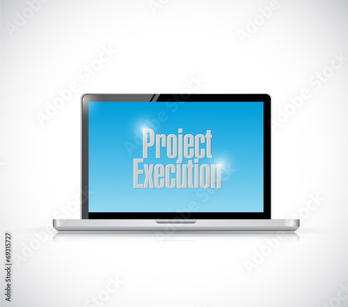 computer project execution illustration design