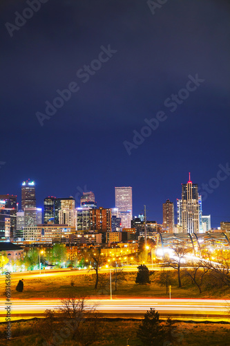 Obraz na płótnie Downtown Denver, Colorado w salonie