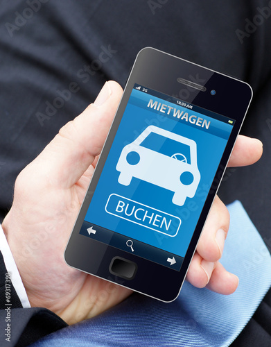 Mit dem Smartphone Mietwagen buchen