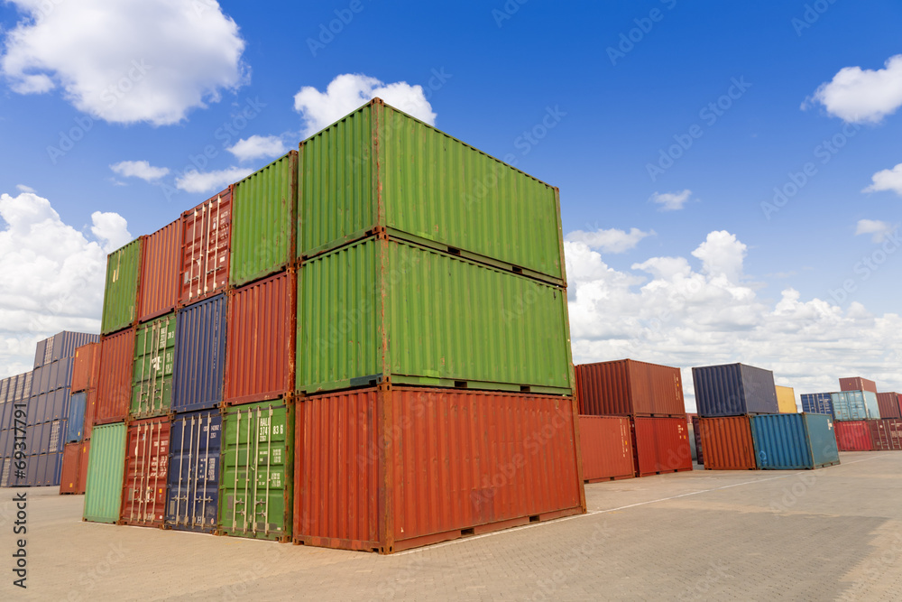 Fototapeta premium Cargo containers