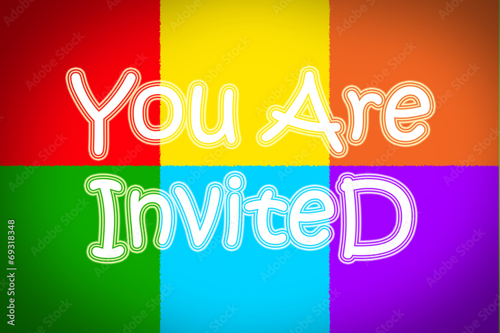 You Are Invited Concept