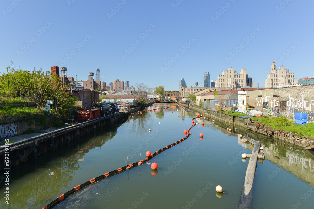 Obraz premium Gowanus Canal, Brooklyn, NY