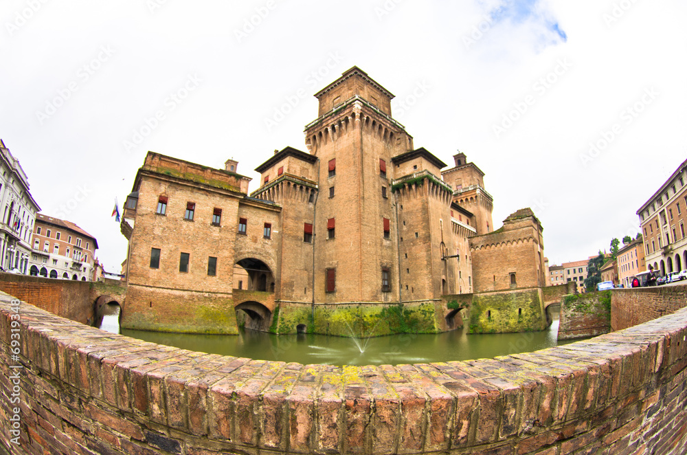Castle Estense, City of Ferrara, province Emilia-Romagna Castle Estense, City of Ferrara, province Emilia-Romagna