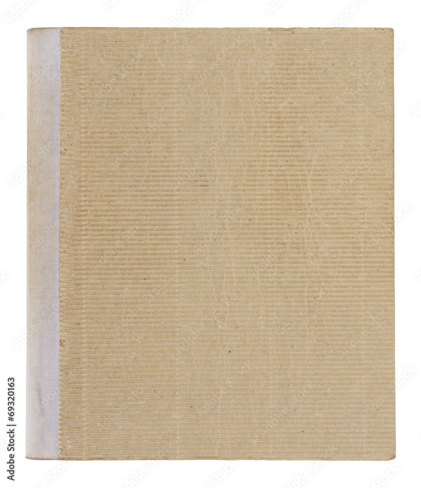Fototapeta premium old book cover isolated on white background with clipping path