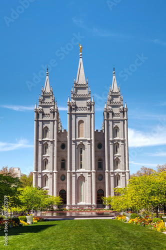 Obraz na płótnie Mormons Temple in Salt Lake City, UT w salonie
