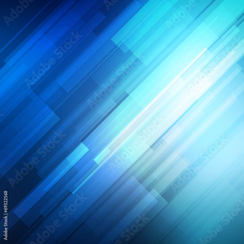 Blue abstract lines business vector background.