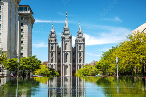 Obraz na płótnie Mormons Temple in Salt Lake City, UT w salonie