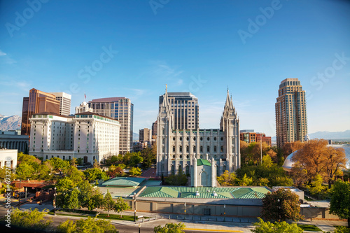 Salt Lake City downtown overview © andreykr