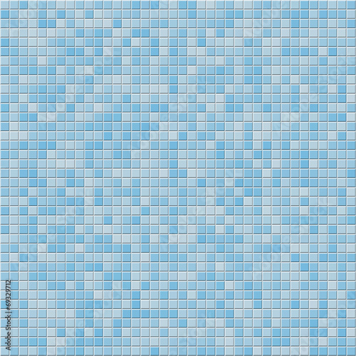 Blue tile wall