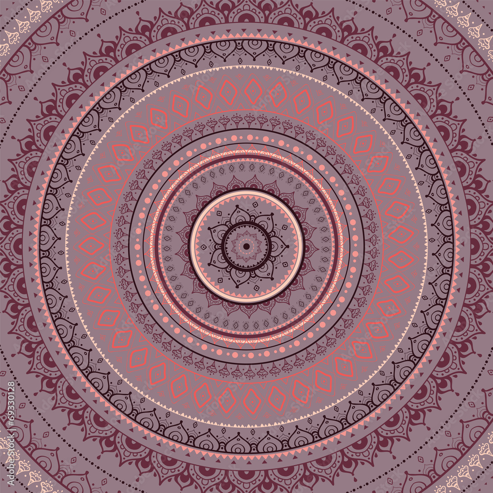 Mandala. Indian decorative pattern.