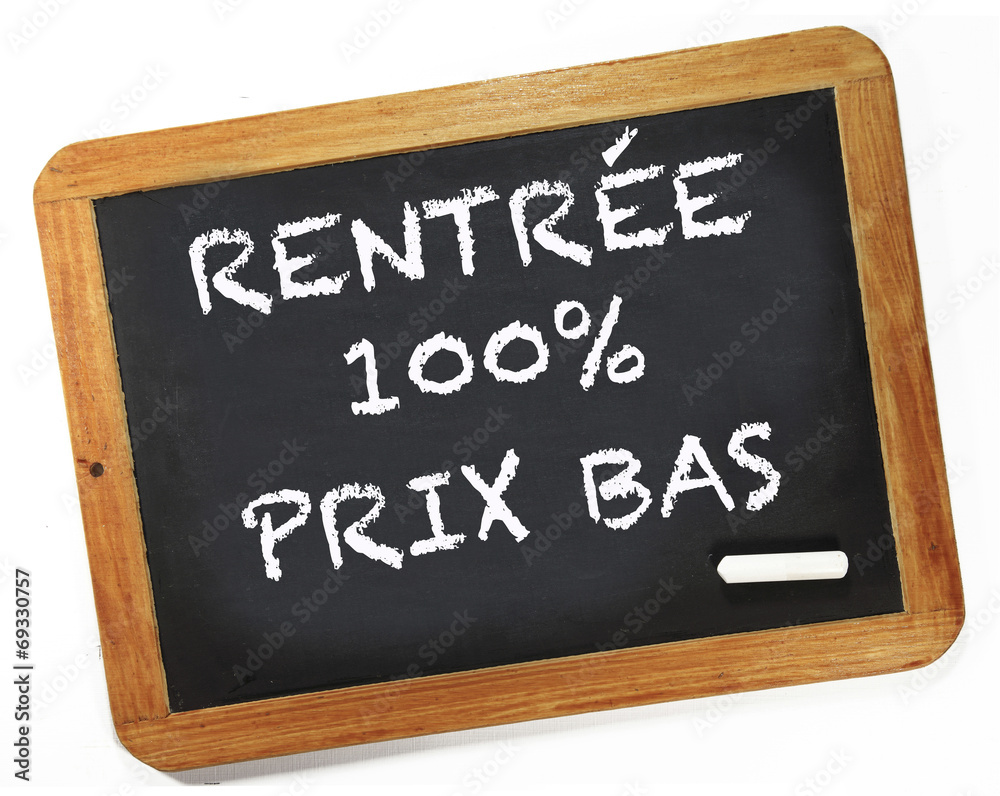 Fototapeta premium Rentrée 100% prix bas