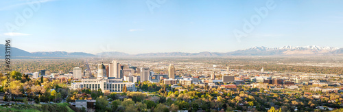 Salt Lake City panoramic overview