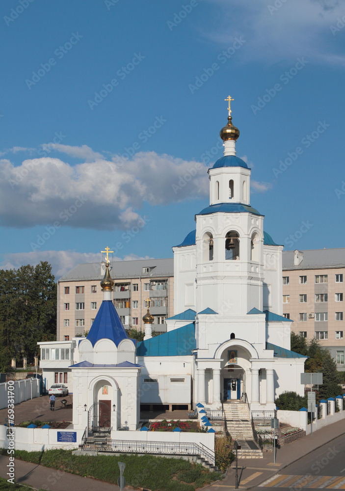 Orthodox temple in city. Kazan, Tatarstan