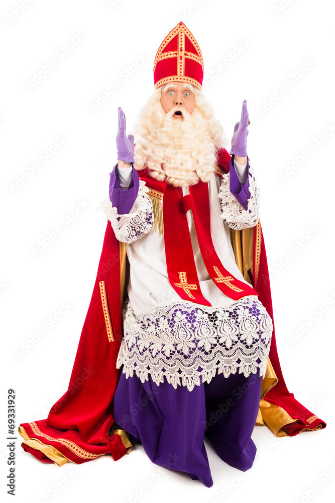 Sinterklaas on white background