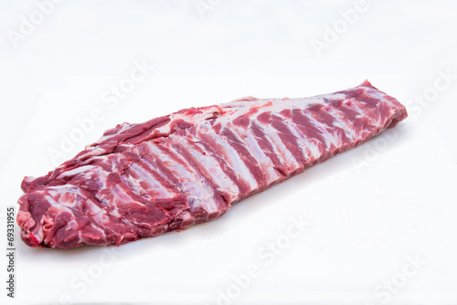 Pork rib meat product photo