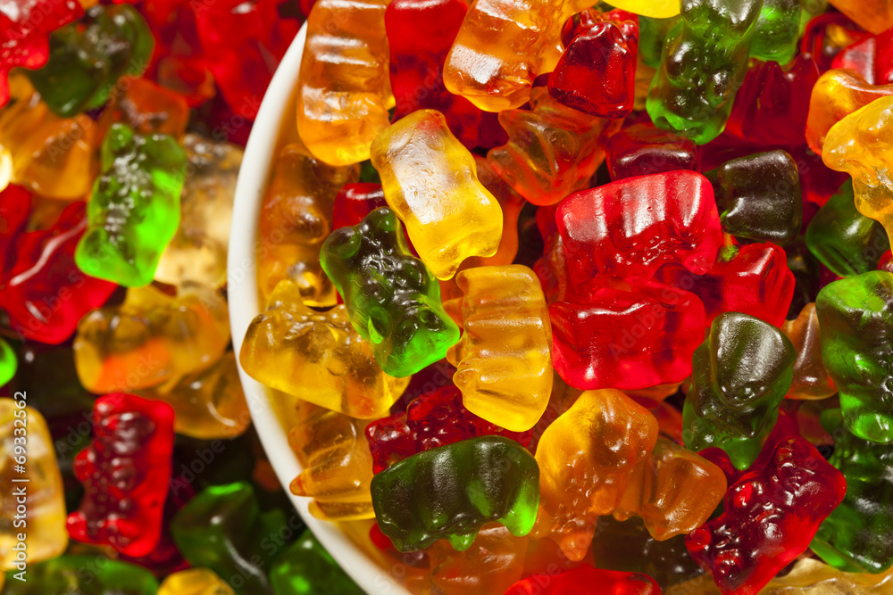 Colorful Fruity Gummy Bears