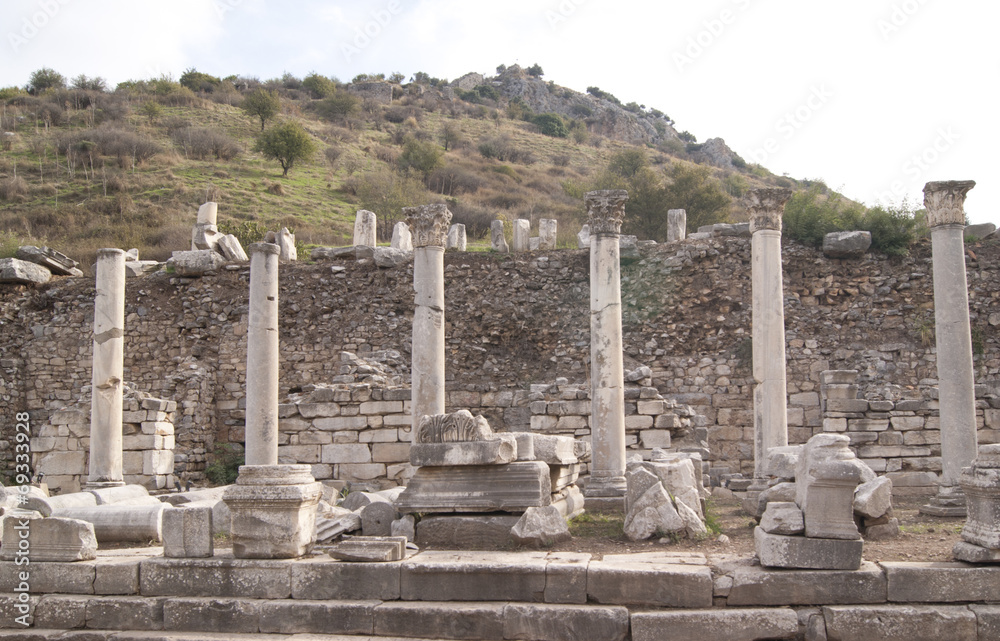 The columns in Ephesus