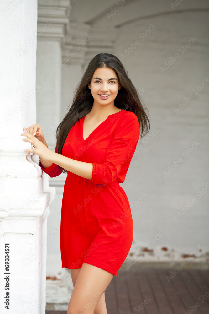 Young beautiful happy woman Young beautiful happy woman