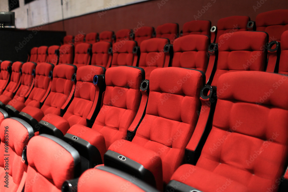 Fototapeta premium Red soft seats
