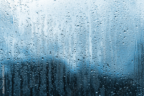 Obraz na plátně Déšť na skle