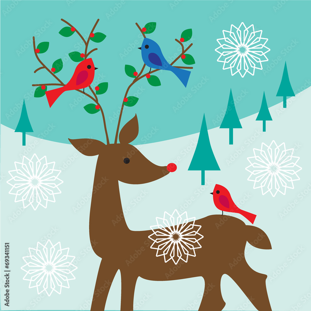 birds on antlers birds on antlers