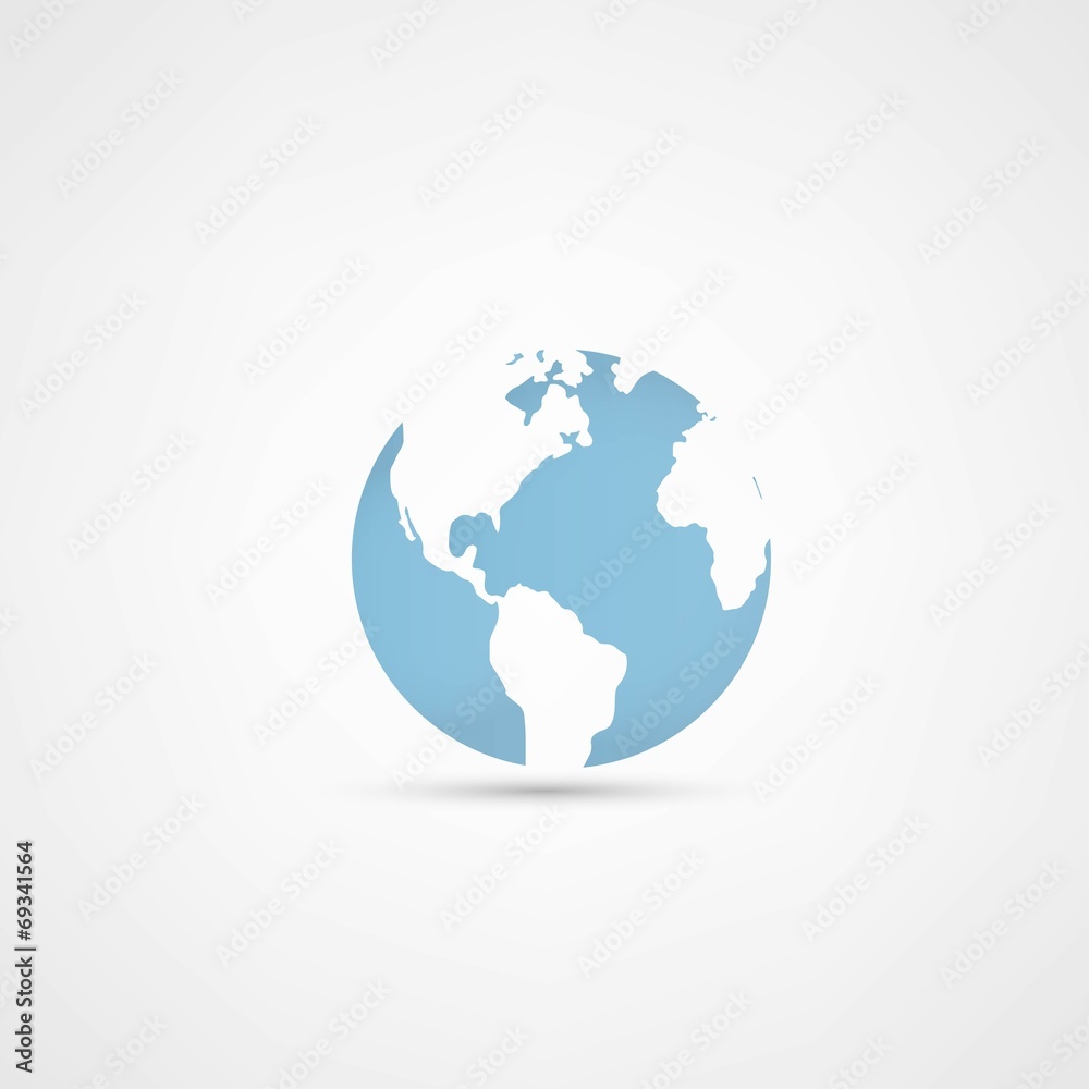 Vector Planet Earth Icon Vector Planet Earth Icon