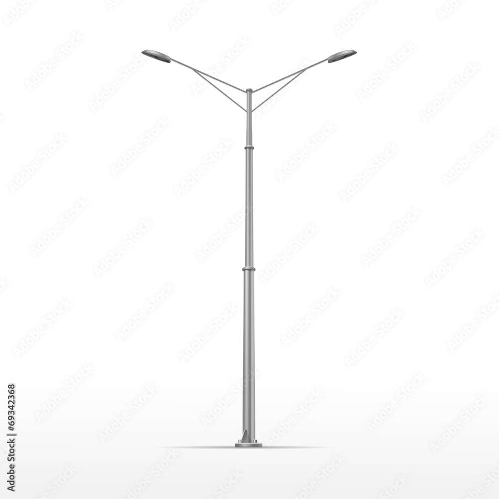 Vector Street Lamp Isolated on White Background Vector Street Lamp Isolated on White Background