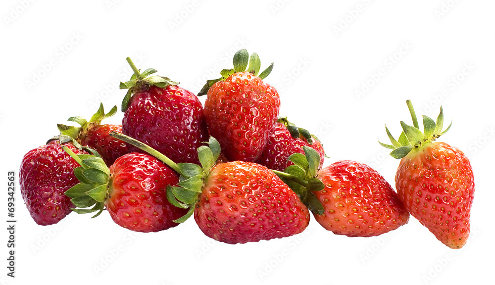 Pile of Fresh strawberry lay on Isolated background. Pile of Fresh strawberry lay on Isolated background.