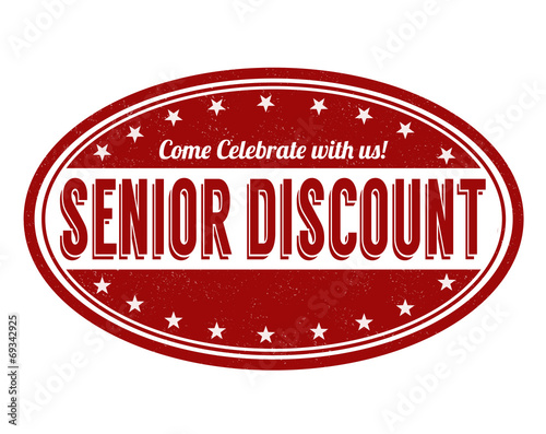 Senior discount stamp