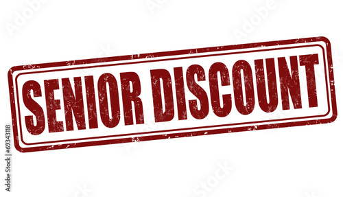 Senior discount stamp