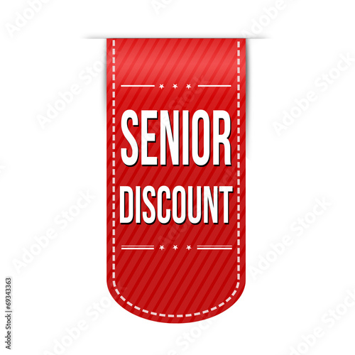 Senior discount banner design