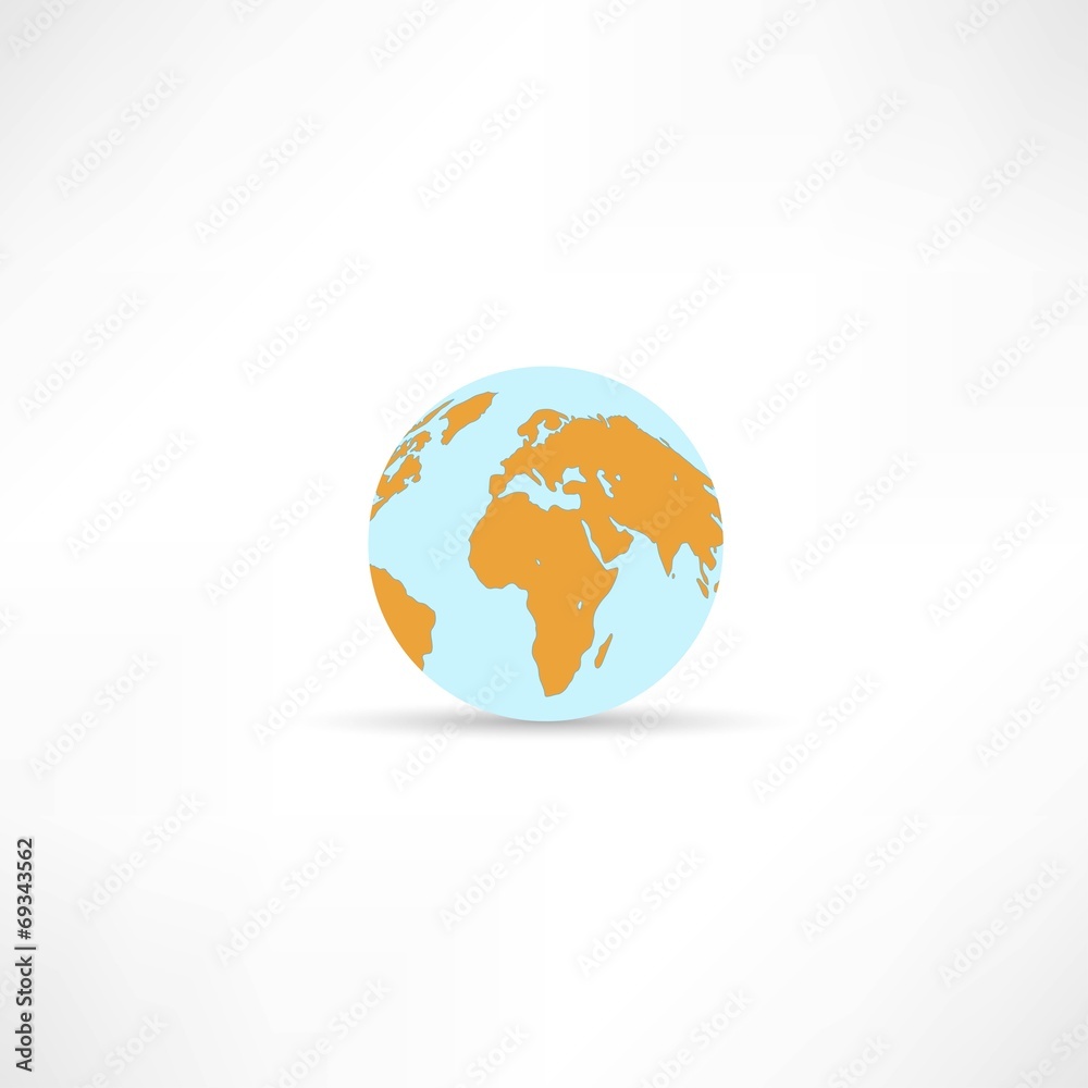 Vector Planet Earth Icon Vector Planet Earth Icon