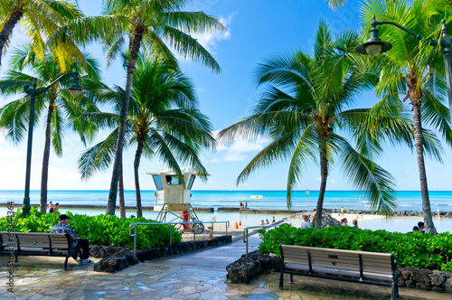 Beautiful view of Honolulu, Hawaii, United States photo