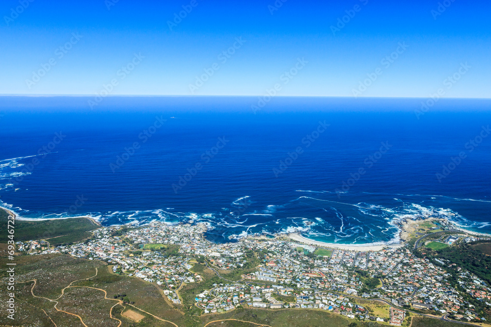 Camps Bay vom Tafelberg gesehen Camps Bay vom Tafelberg gesehen