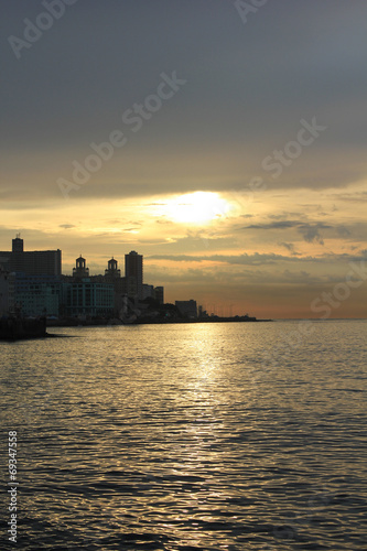 Havana Malecon at sunset